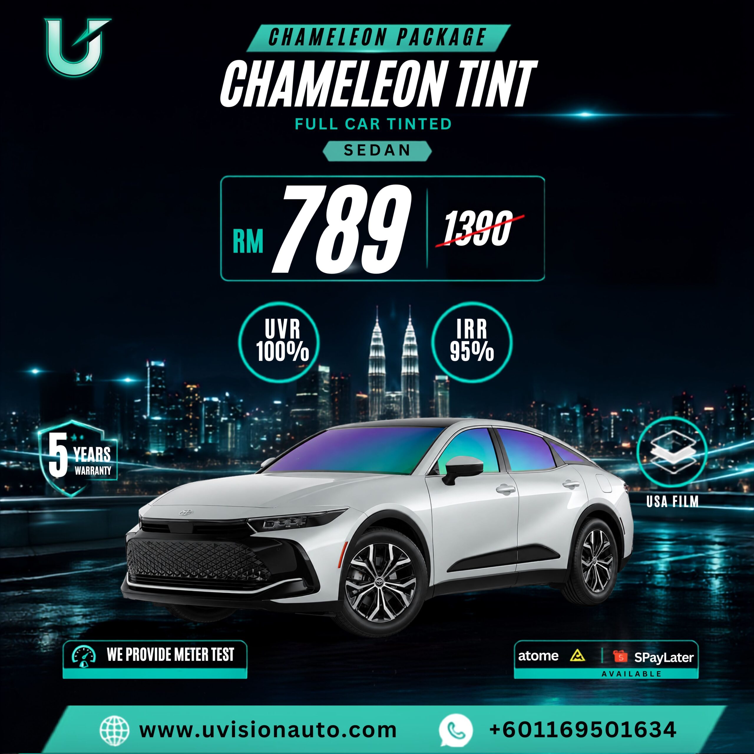 Chameleon Tint - Chameleon Blue, Green, Red, Purple