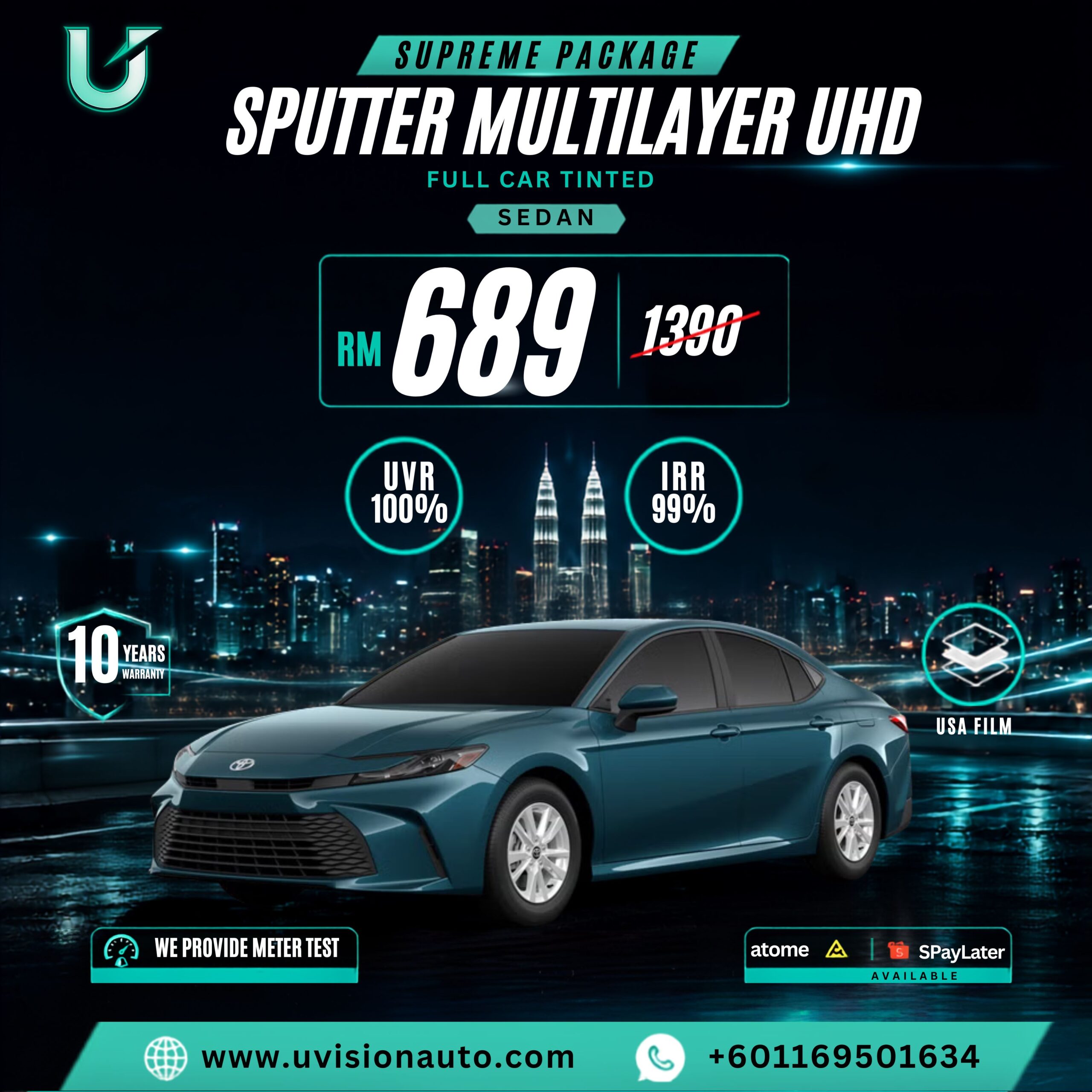 Sputter Multi-layer Ultra HD Tint